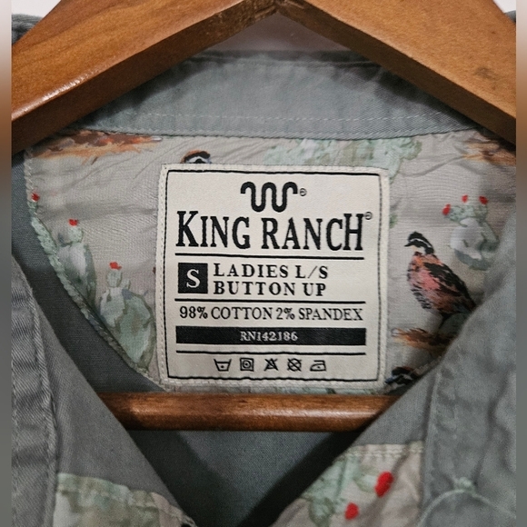 King Ranch Ladies LS Button Up - Picture 2 of 7